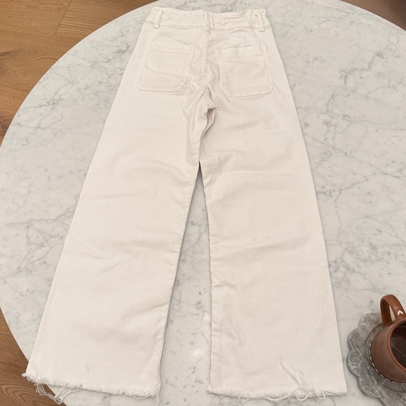 Zara Girls Marine Fit High Rise Comfort Stretch Wide Leg - Picture 4 of 4